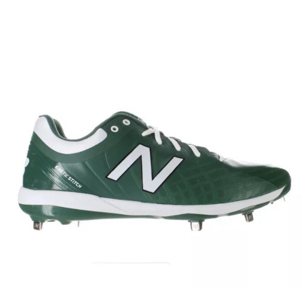 New Balance Mens L4040tf5 Green/White Baseball Cleats Size 13